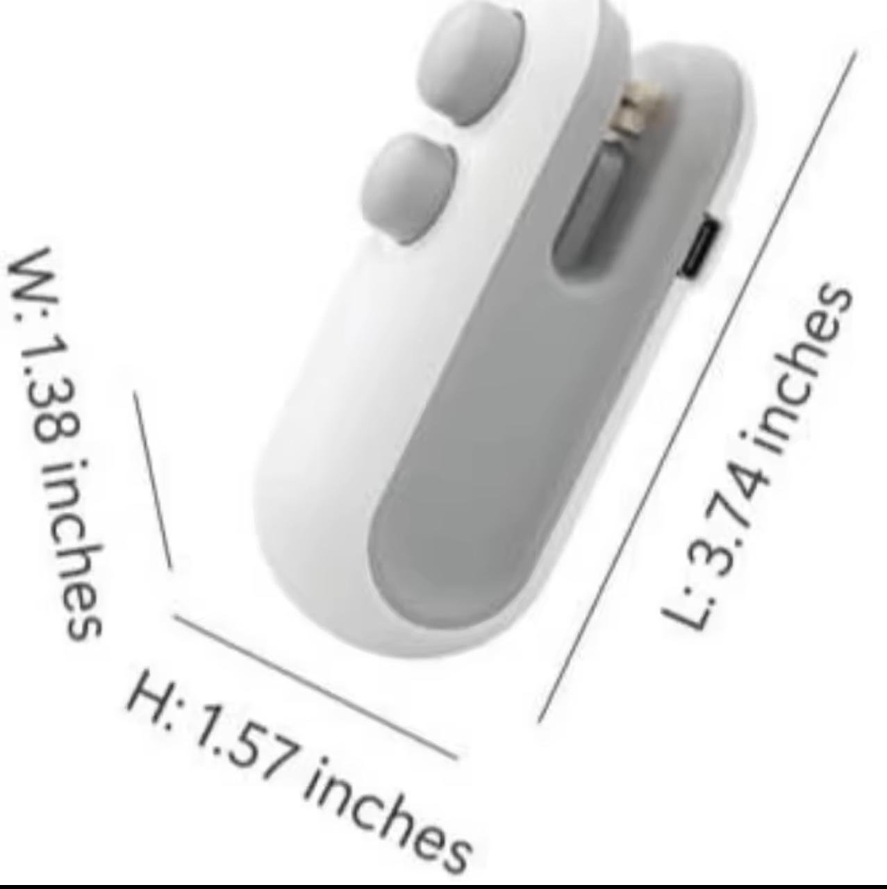 Portable Rechargeable 2-in-1 Bag Sealer & Cutter, Food Bag Sealing Tool